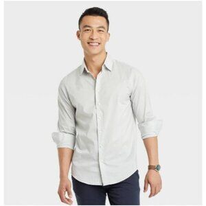 Goodfellow & Co Mens Performance Dress Long Sleeve Button-Down Shirt Size XL